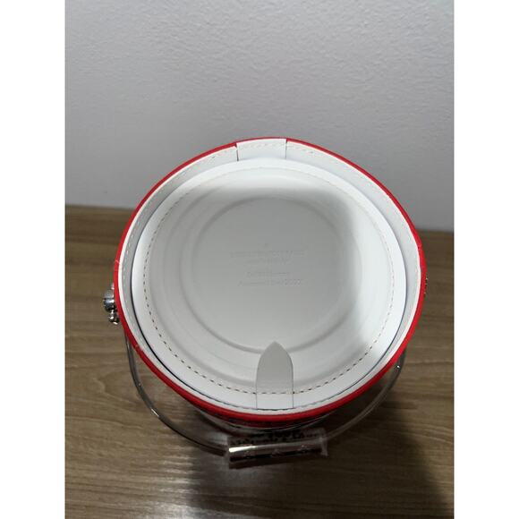 Louis Vuitton Red White LV Paint Can Monogram Top Handle Shoulder Crossbody Bag - Picture 8 of 10